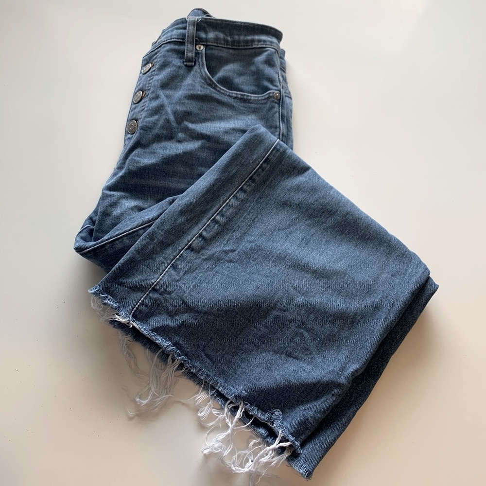 Madewell wide leg cropped jeans